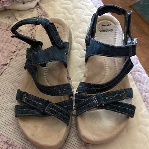 Earth origin sandals denim blue